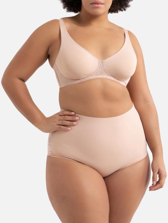 Image du produit La Redoute Collections Soutien-gorge minimiseur en microfibre et dentelle (95 F)