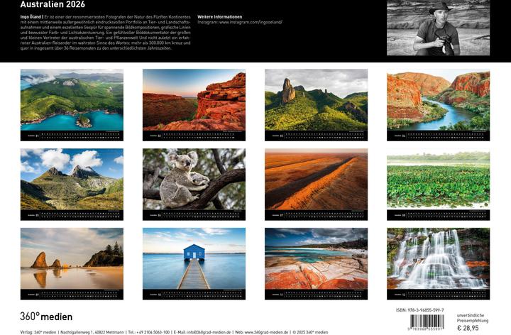 Actual product image Australien Premiumkalender 2026 (50 x 35 cm, Hardcover, German)