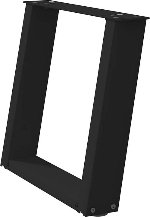 Image du produit VidaXL Pieds de table basse en U 2 pcs. noir 50x(42-43) cm acier Pied de table