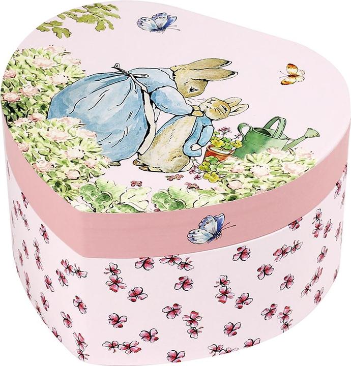 Actual product image Trousselier Musical Musical Clock Heart, Peter Rabbit