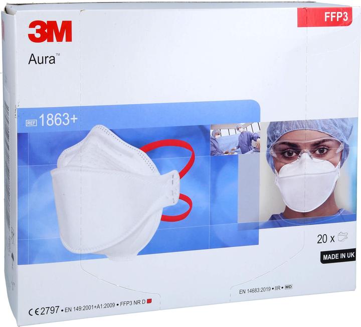 Image du produit 3M Masque de protection respiratoire (FFP3, 20 x)