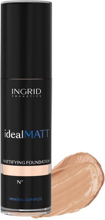 Image du produit Ingrid Cosmetics Fond de teint matifiant INGRID Ideal mineralny podkład matujący 303 Dark Natural 30ml (303 Naturel foncé)