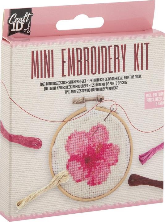 Produktbild Grafix Craft ID - Mini embroidery kit - Flower (CR1711)