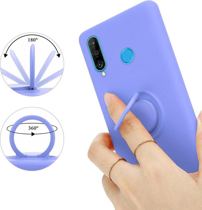 Produktbild Cadorabo TPU Liquid Ring Silicone Case Hülle (Huawei P30 Lite)