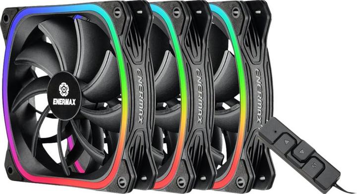 Produktbild Enermax Gehäuselüfter SquARGB 3er Pack (120 mm, 3 x)