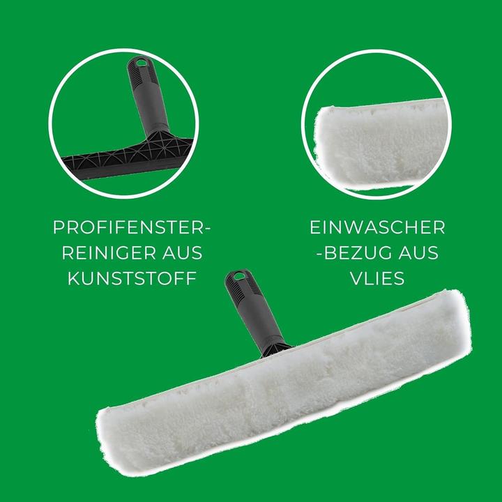 Actual product image Novaliv Fensterwischer 35 cm + 45 cm Einwascher aus Vlies Einschäumer zum Fensterputzen Fensterwisch (1 pcs.)