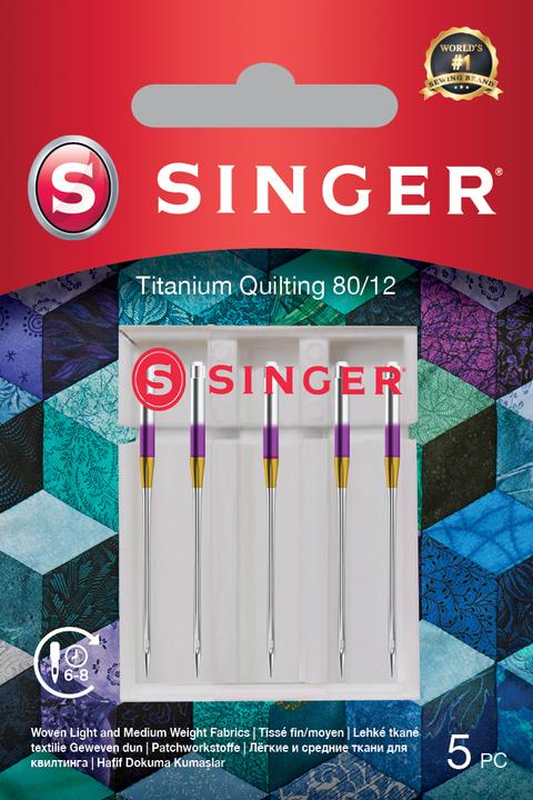 Image du produit Singer TITANIUM QUILTING Aiguille pour machine à coudre, 80/12, 5 pcs.