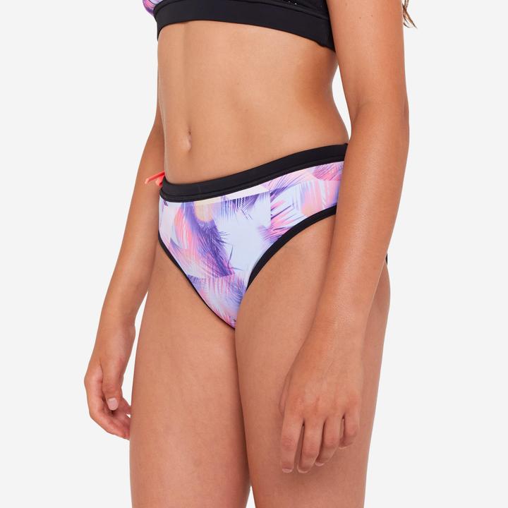 Image du produit Olaian Bas de maillot de bain à cordon surf Fille - Mas posy rose (140)