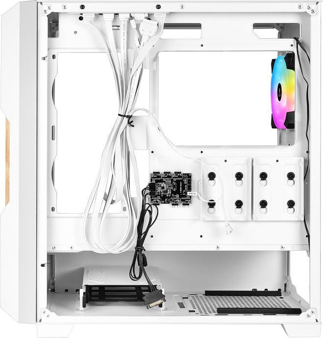 Image du produit Azza Guardian 520WW GAMING Miditower Blanc RGB Grille en bois retail (ITX, mATX, ATX)