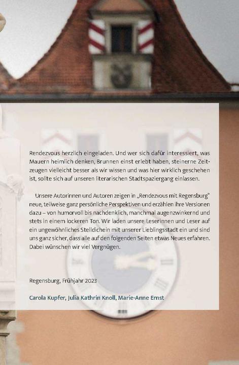 Image du produit Rendezvous mit Regensburg (Allemand, Christian Greller, 2023)