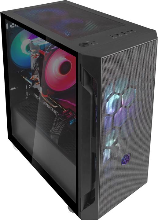 Immagine prodotto Silverstone Fara H1M Pro Micro-ATX Case - Vetro temperato, ARGB (mATX, Mini-ITX, Mini-DTX)
