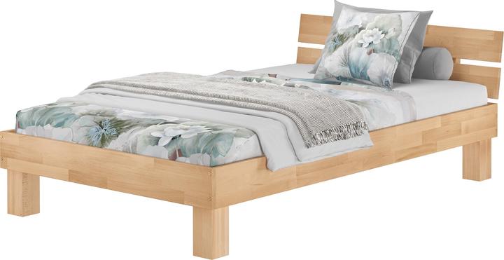 Produktbild Erst-Holz Einzelbett Buche-Bettgestell natur massiv 120x200 Futonbett Bettrahmen ohne Zubehör 60.80-12 oR (120 x 200 cm)