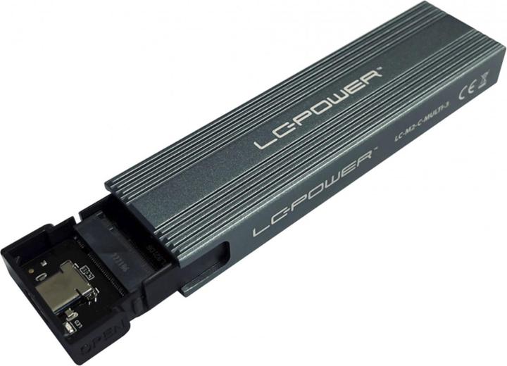 Produktbild LC-Power M.2 LC-M2-C-MULTI-3 USB3.2 M.2-SSD-Gehäuse (NVMe & SATA)