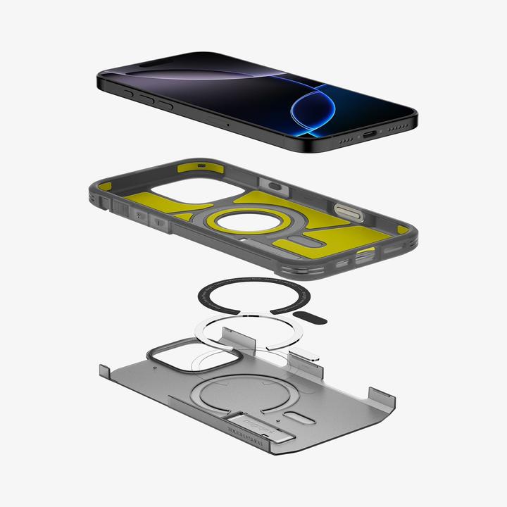 Immagine prodotto Spigen - Tough Armor MagSafe - iPhone 16 Pro Max - Frost Black (Apple iPhone 16 Pro Max)