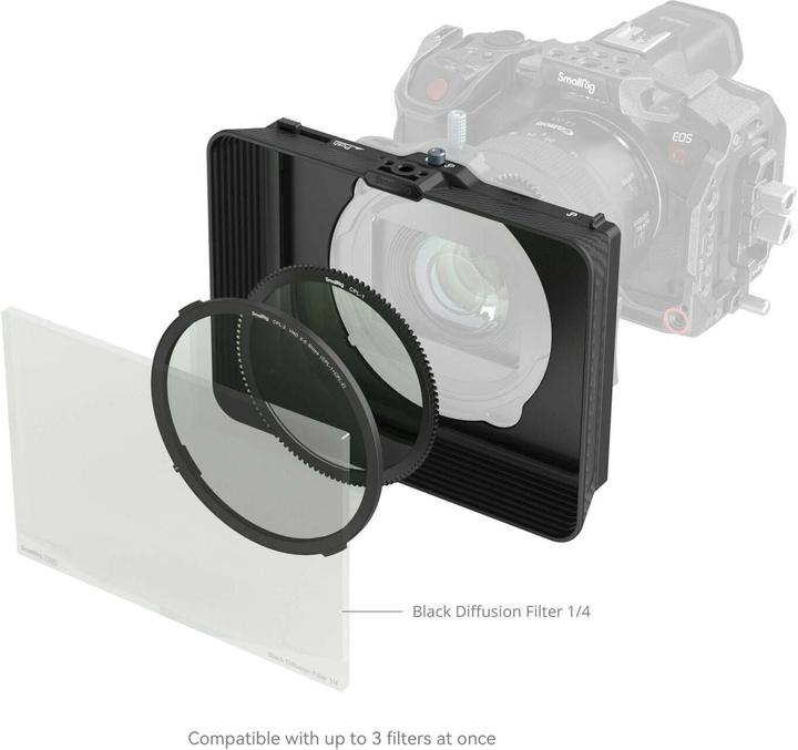 Image du produit SmallRig 4411 Matte Box avec clip ajustable et kit VND (Boîte de tapis)