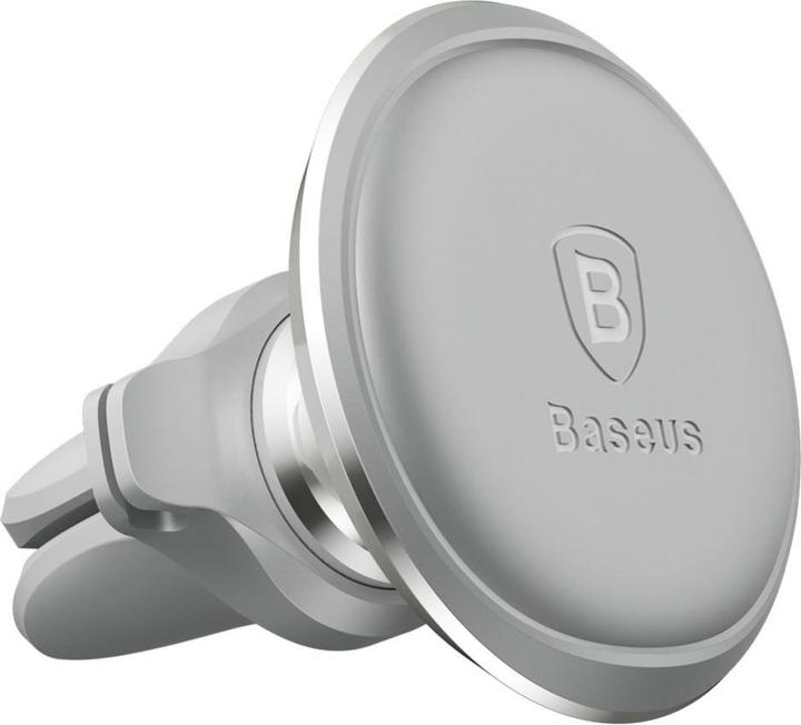 Produktbild Baseus Magnetic Air Vent Car Mount Holder with cable clip (silver)