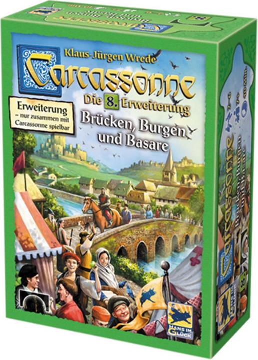 Immagine prodotto Hans im Glück Carcassonne - ponti, castelli e bazar (8° ampliamento) (Tedesco)