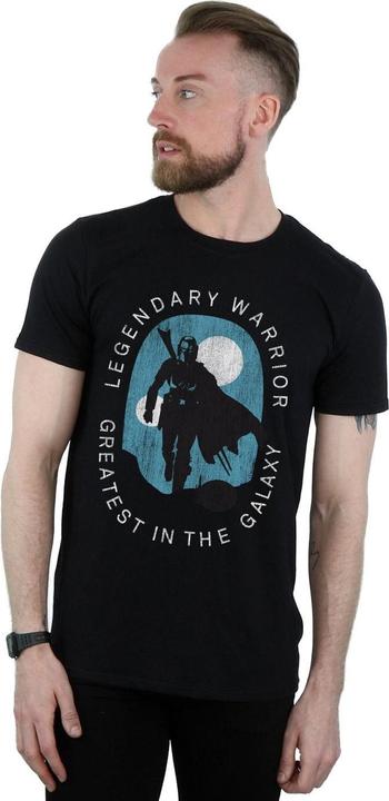 Actual product image Star Wars Mens The Mandalorian Legendary Warrior Greatest In The Galaxy T-Shirt (XL)