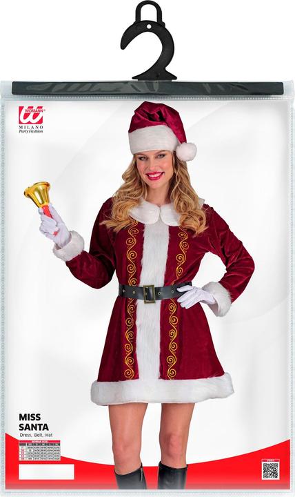 Actual product image Widmann Miss Santa Claus costume for women (XL)