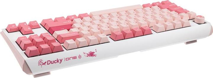 Actual product image Ducky One 3 Gossamer TKL Pink Gaming Keyboard - MX-Brown (US) (US, Cable)