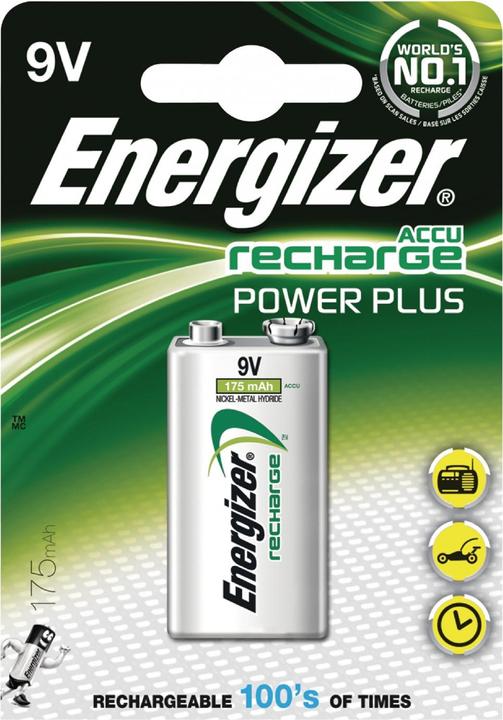 Image du produit Energizer Recharge Power Plus (1 pcs, 9V Block, 175 mAh)