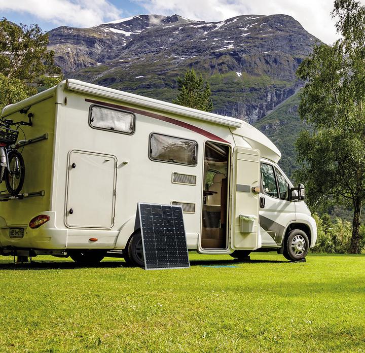 Produktbild Revolt 4er-Set mobile monokristalline Solarpanele (150 W)