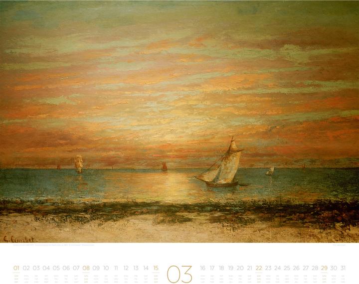 Actual product image Die Kunst der Stille Kalender 2026 (54 x 48 cm, Hardcover, French, German, English)