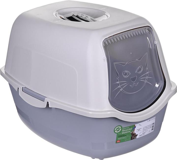 Actual product image Diamentiq BAILA biel/jasnoszary - kuweta dla kota (Cat litter tray open)