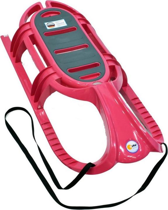 Produktbild KHW Schlitten Snow Tiger pink 105x27x47 cm, 2.9 kg, belastbar bis 60 kg, ab 6 J.