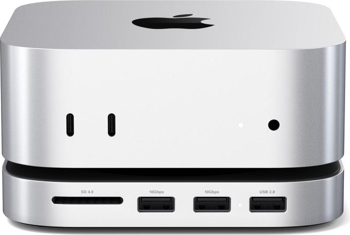 Immagine prodotto Satechi Mac Mini M4 Stand & Hub with SSD Enclosure (USB-C, 5 Porti)