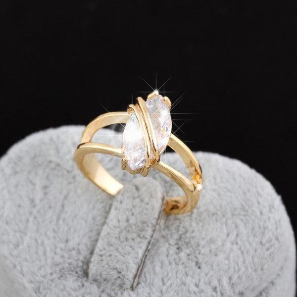 Image du produit Hermex Bague en or RGP avec zirconium - Or T. 51 (51)
