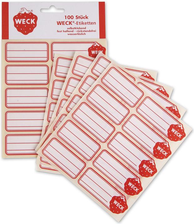Image du produit Weck Étiquettes autocollantes