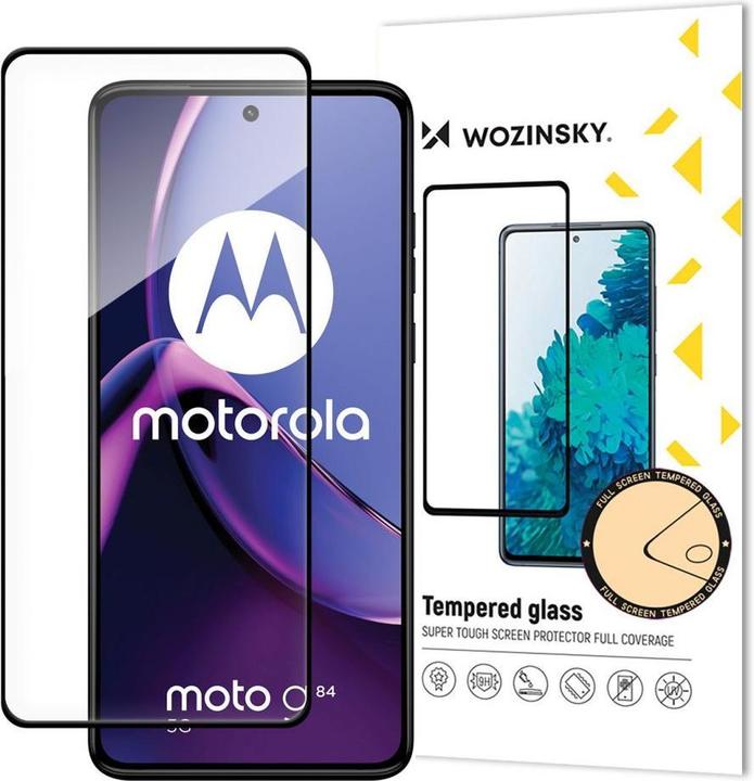 Image du produit Wozinsky Verre trempé Full Glue pour Motorola Moto G84 plein écran avec cadre - noir (1 pièce(s), Motorola Moto G84)