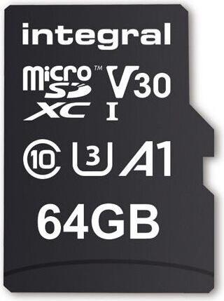 Actual product image INMSDX64G-100V30 64GB MICRO SD CARD MICROSDXC UHS-1 U3 CL10 V30 A1 UP TO 100MBS READ 45MBS (64 GB, microSD, U3, UHS-I)