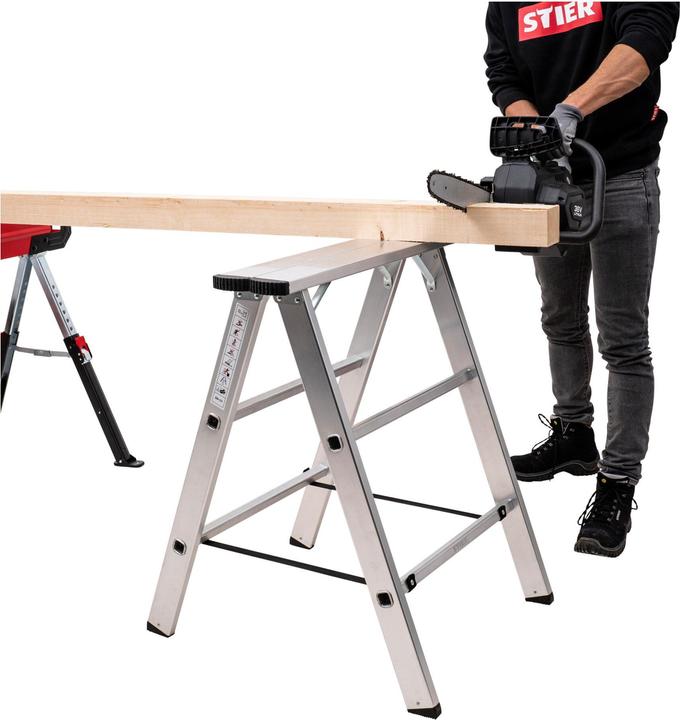 Image du produit Stier Tréteau en aluminium, charge admissible 150 kg (16 cm, 75 cm)