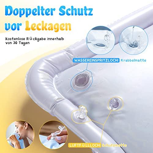 Produktbild Activity Board Wassermatte baby, BPA-frei 78X61cm Grössere Wasserspielmatte mit Spiegel and Glocke als Bauchzeit