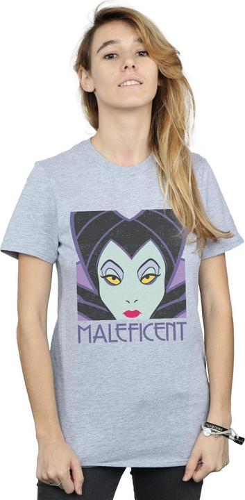 Immagine prodotto Disney Maleficent Cropped Head Maglietta Ampia Donna (M)