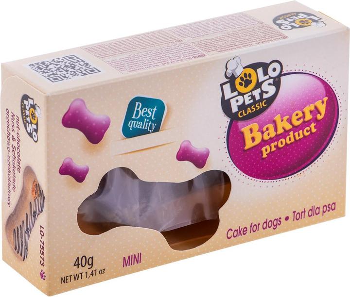 Actual product image Lolo Pets Classic Tort dla psa Mini Orzechowo-czekoladowy (Senior, 40 g)