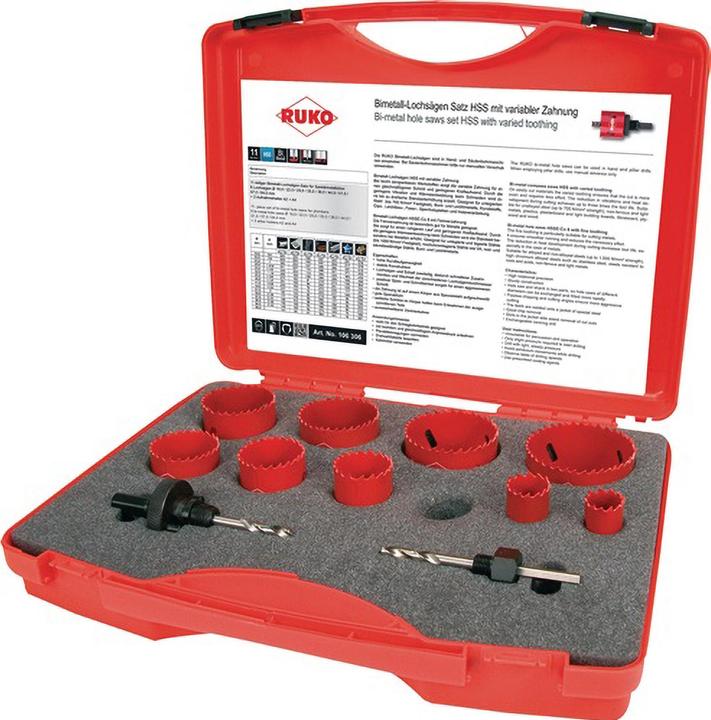 Immagine prodotto Ruko Set di seghe a tazza (19 - 64 mm)