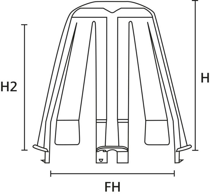 Actual product image HellermannTyton Hellermann Tyton 148-00098 Cable Clamp Black