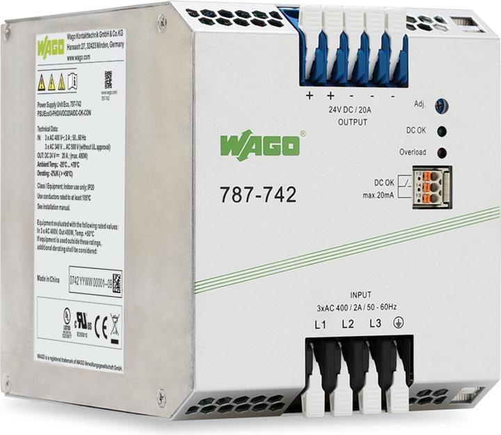 Actual product image Wago DIN rail power supply (DIN rail