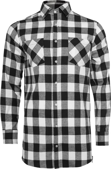 Actual product image Urban Classics Side-Zip Long Checked Flanell Shirt (S)
