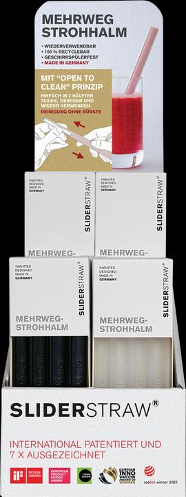 Produktbild SliderStraw Display Trinkhalme 32 Set 2 Grössen