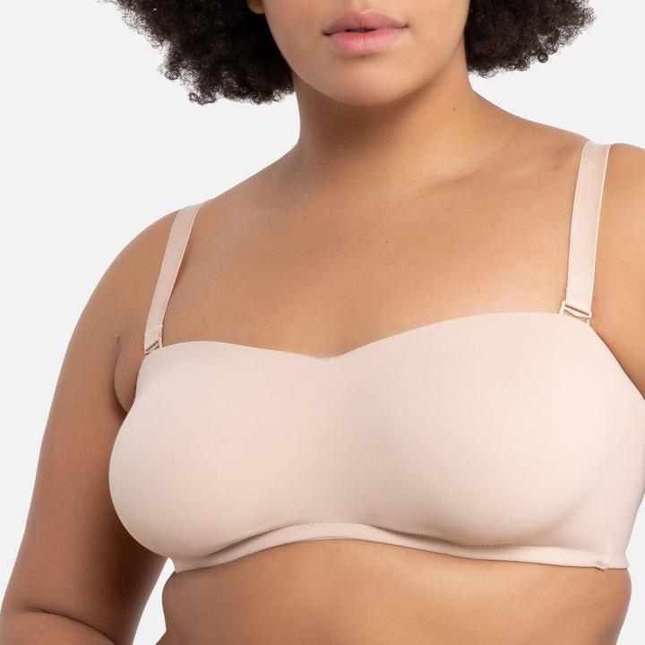 Image du produit La Redoute Collections Soutien-gorge bandeau en microfibre (90 F)