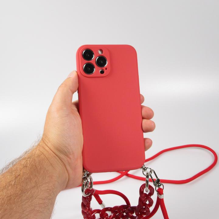 Image du produit PhoneLook Coque Gel silicone avec corde collier & chaîne de pierre décorative (Apple iPhone 13 Pro Max)