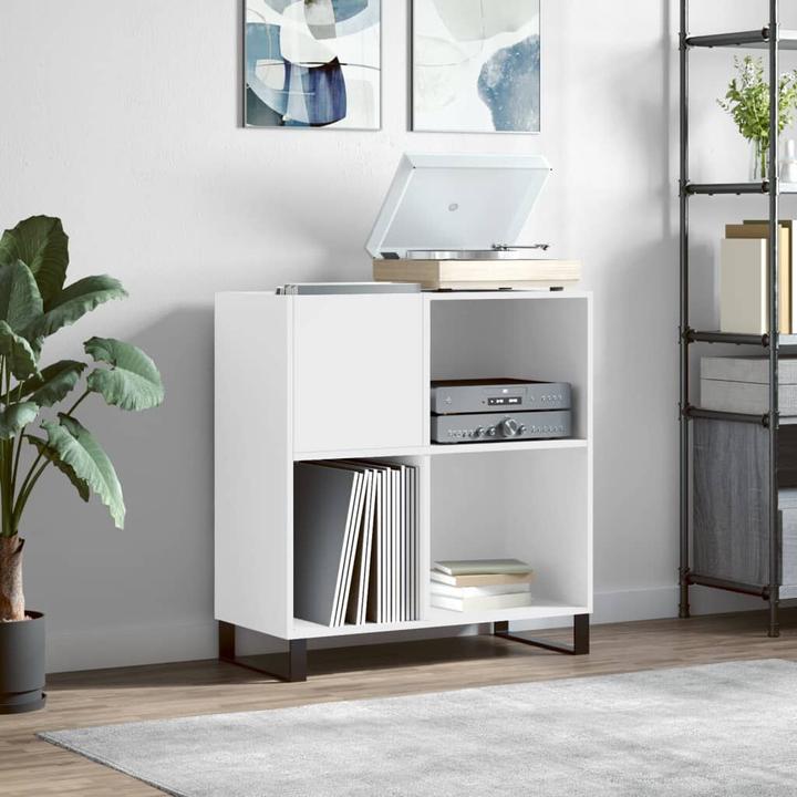 Produktbild VidaXL Plattenschrank Weiss 84,5x38x89 cm Holzwerkstoff, Farbe (84.5 x 38 x 89 cm)