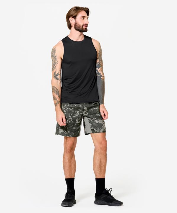 Actual product image Domyos Men's breathable tank top - black (M)