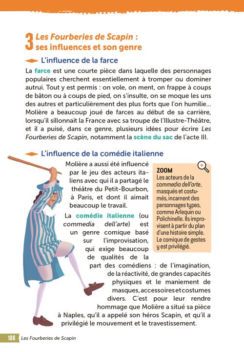 Produktbild Les fourberies de Scapin (Französisch, Cécile Meneu, Molière, Anne-France Grénon, 2022)
