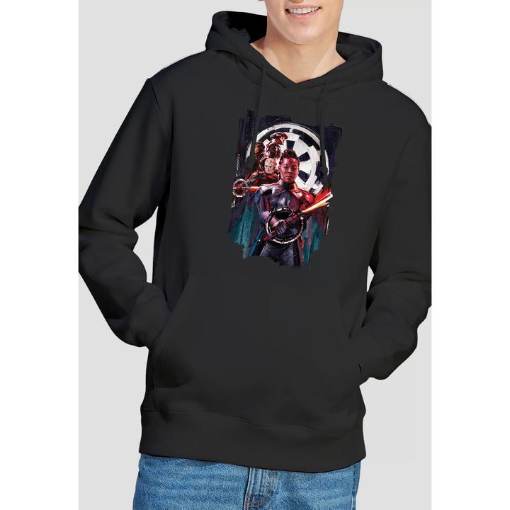 Actual product image Star Wars Mens Inquisitors Obi Wan Kenobi Reva Painted Hoodie (S)