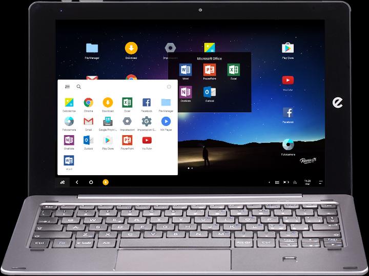 Produktbild e-tab Pro WiFi Dual OS (10.10", Intel Atom x5-Z8300, 4 GB, 64 GB)